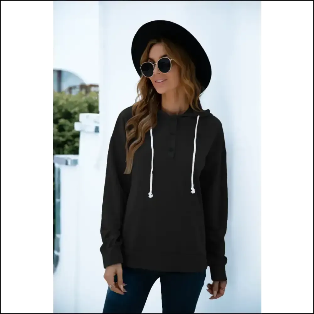 Playful Quarter Snap Hoodie with Kangaroo Pocket