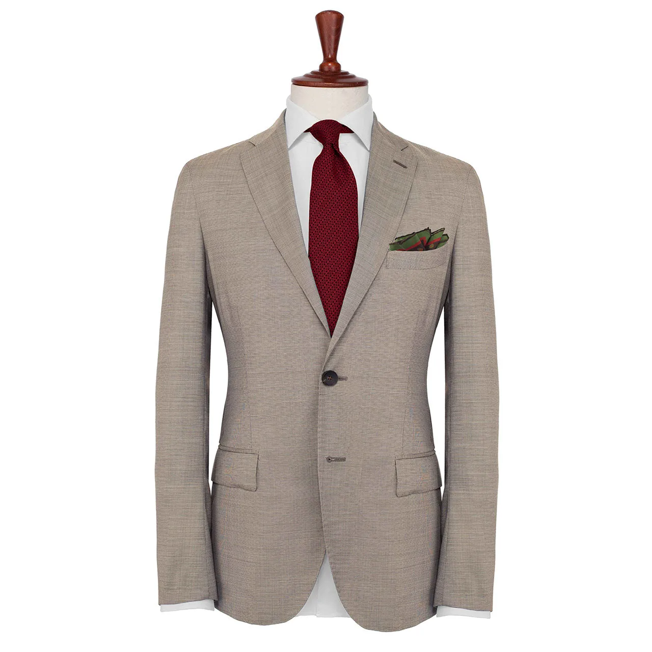 Polka Mania Chocolate Brown Pocket Square
