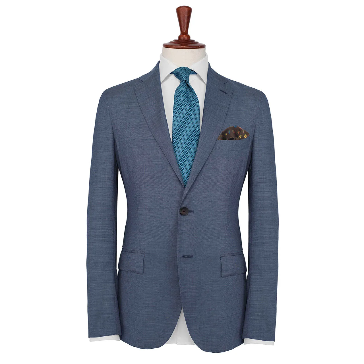 Polka Mania Chocolate Brown Pocket Square
