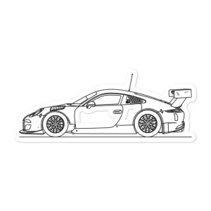 Porsche 911 991.1 FIA GT3 Silhouette Sticker