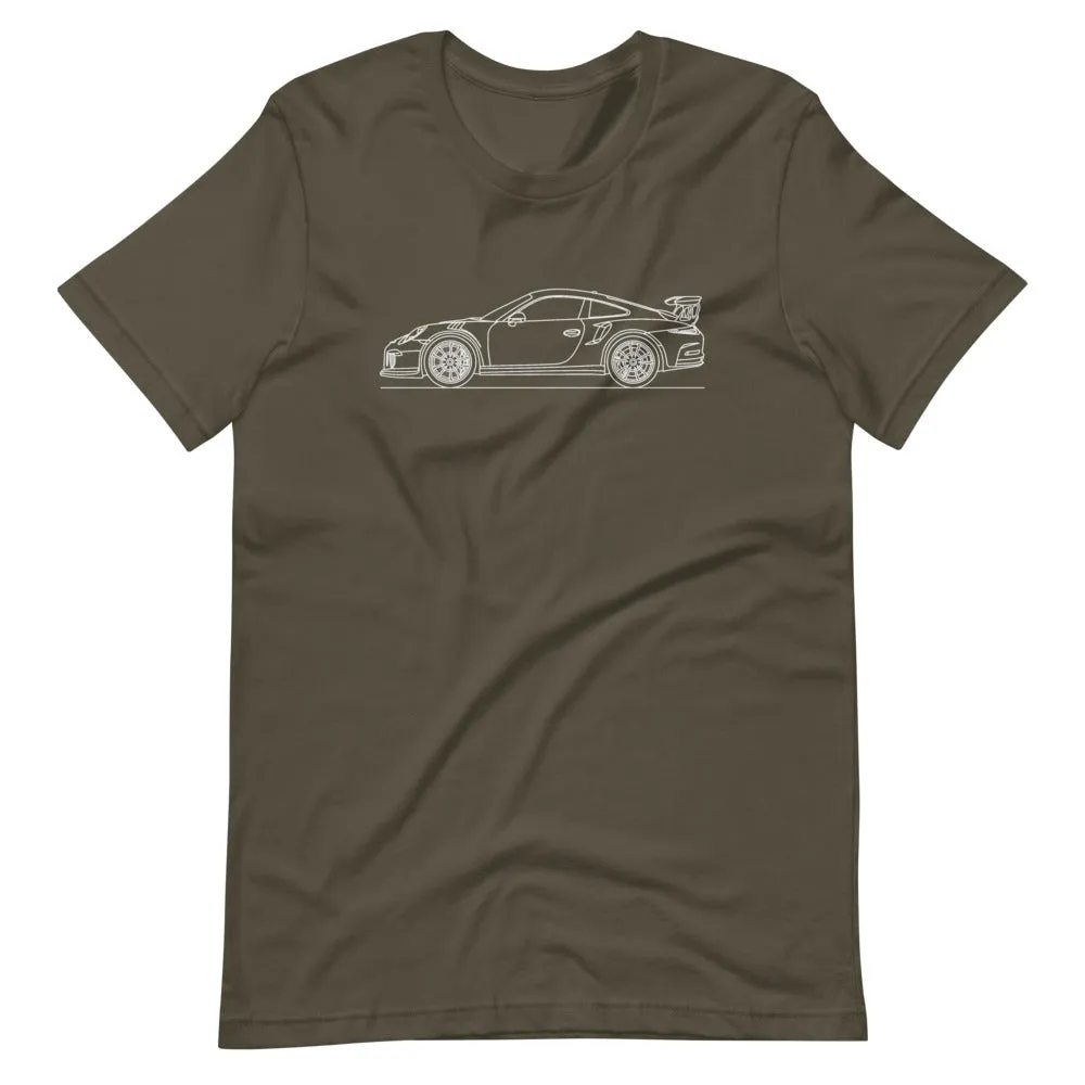 Porsche 911 991.1 GT3 RS silhouette T-shirt