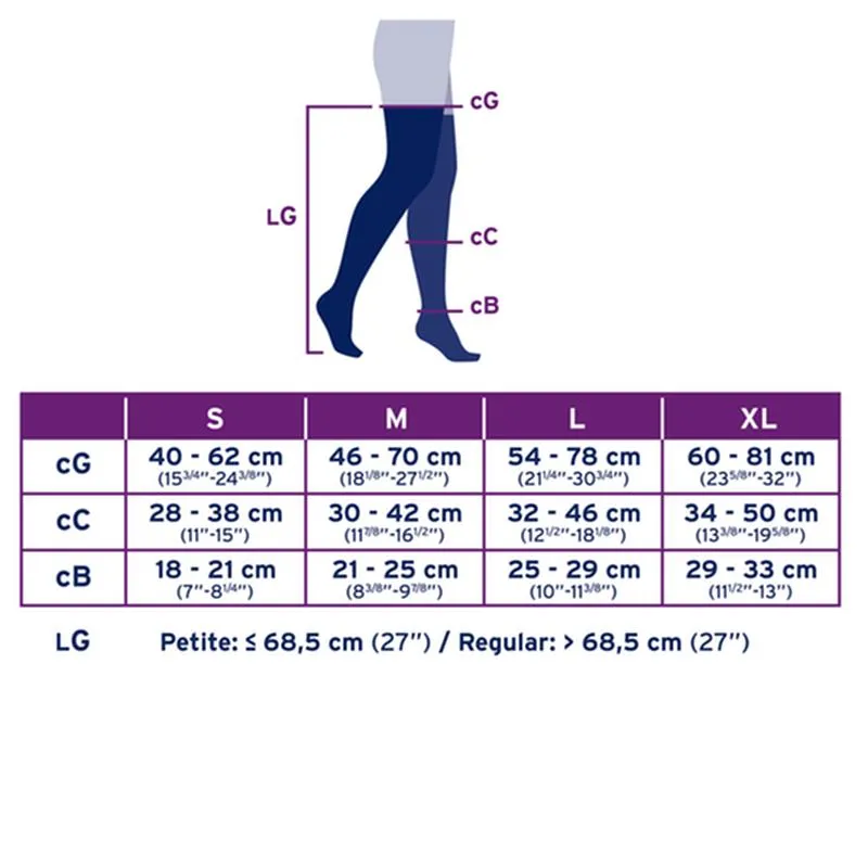 PR/1 JOBST ULTRASHEER WOMEN, THIGH HIGH, 15-20MMHG, MD, BLACK, CLOSED TOE