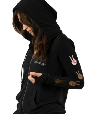 Pray for Peace Zip Hoodie