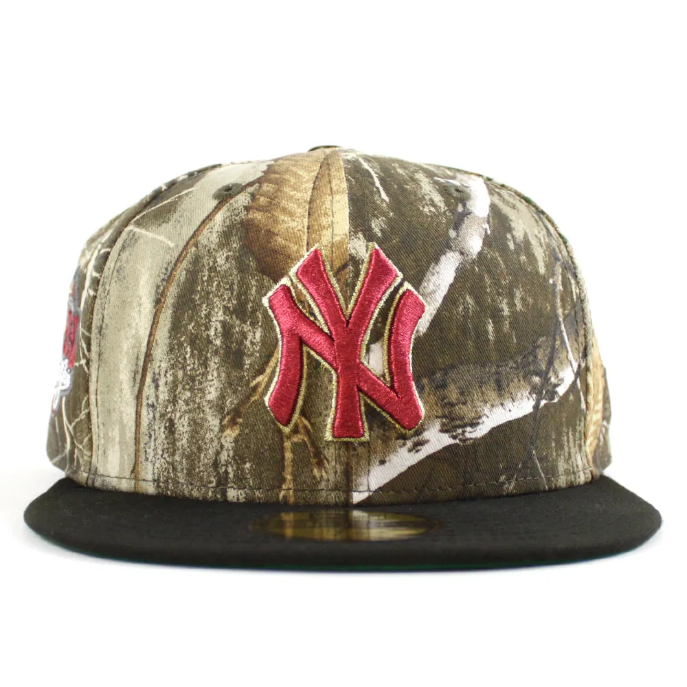🚨PRE-ORDER🚨 New York Yankees 1999 World Series New Era 59Fifty Fitted Hat (Real Tree camo Black Green Under Brim)