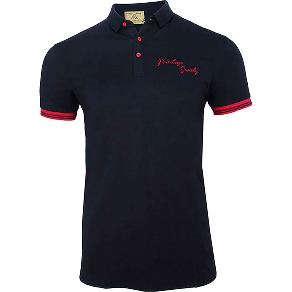PS Script Polo Shirt , Black/ White