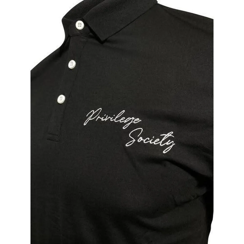 PS Script Polo Shirt , Black/ White