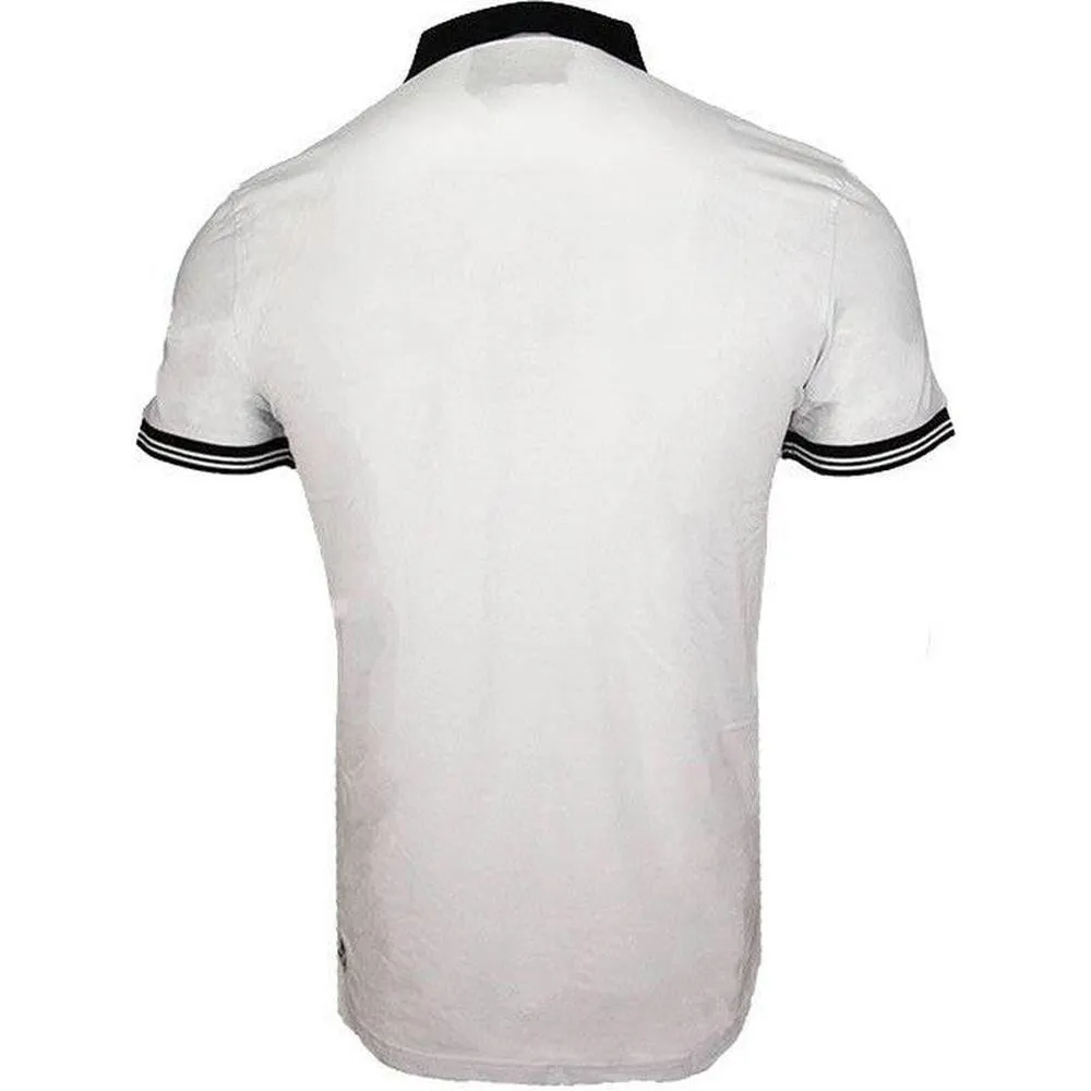 PS Script Polo Shirt , White/Black