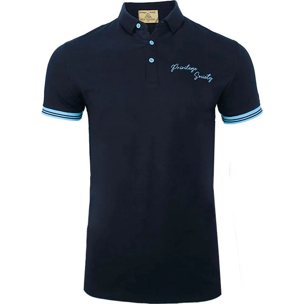 PS Script Polo Shirt , White/Black