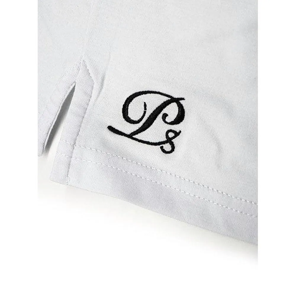PS Script Polo Shirt , White/Black