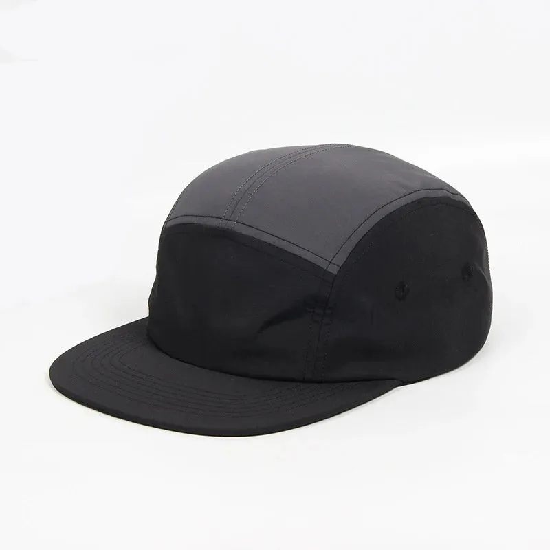 Quick Drying Nylon 5 Panel Baseball Hats For Men Women Color Blocking Eminem Chapeau Hommes Hip Hop Snapback Caps