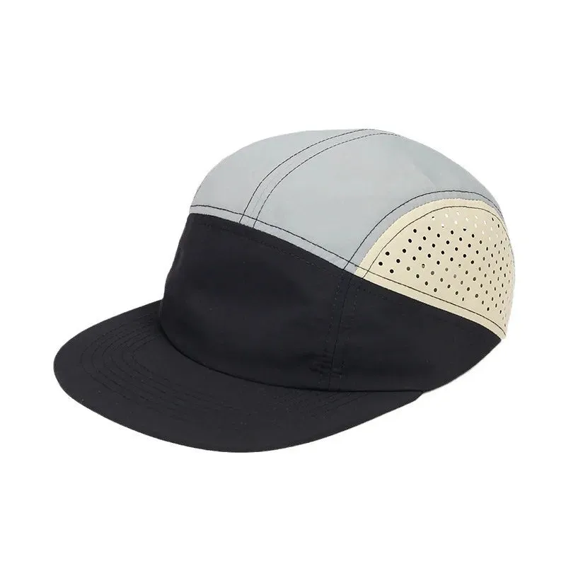Quick Drying Nylon 5 Panel Baseball Hats For Men Women Color Blocking Eminem Chapeau Hommes Hip Hop Snapback Caps