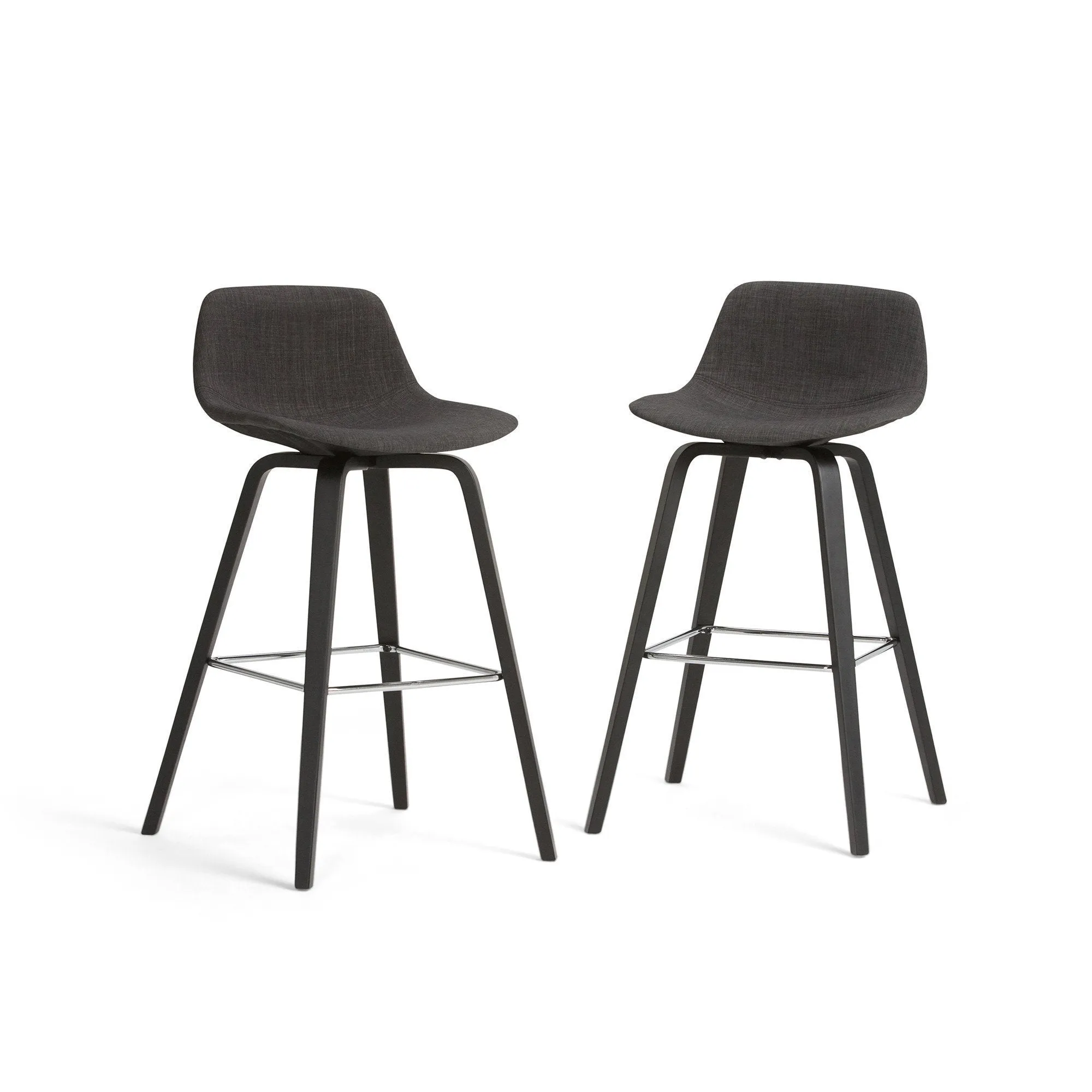 Randolph Bentwood Counter Height Stool (Set of 2) in Black Leg Color