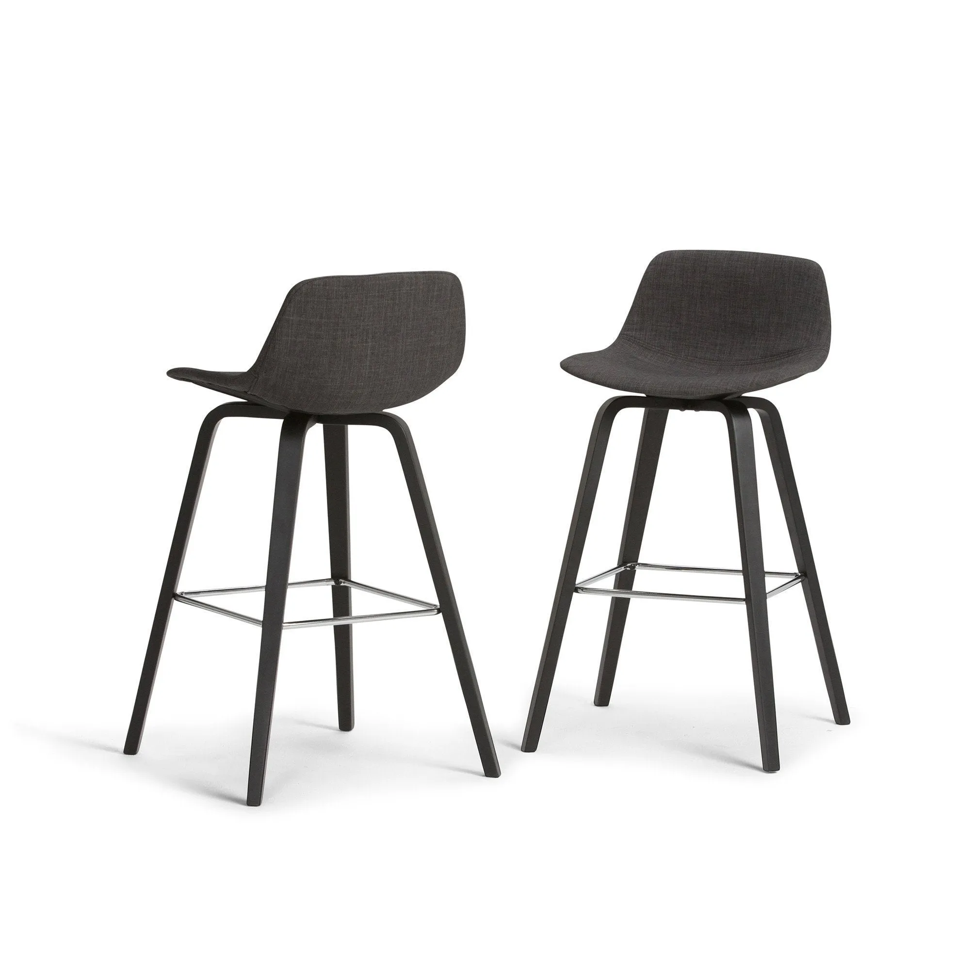 Randolph Bentwood Counter Height Stool (Set of 2) in Black Leg Color