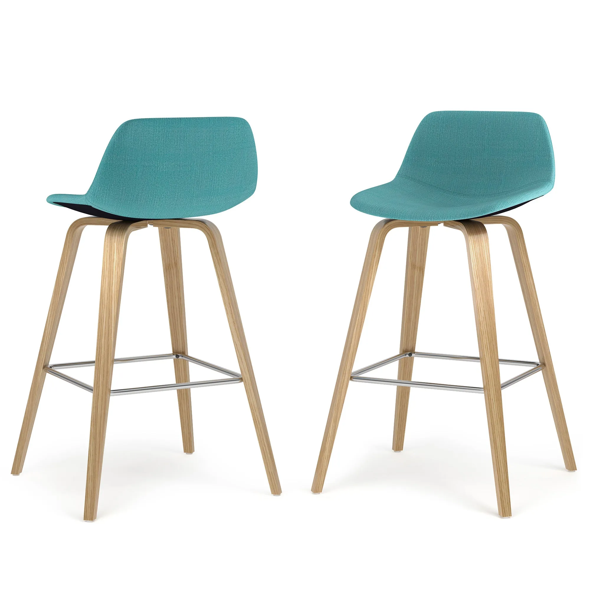 Randolph Bentwood Counter Height Stool (Set of 2) in Oak Leg Color