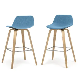 Randolph Bentwood Counter Height Stool (Set of 2) in Oak Leg Color