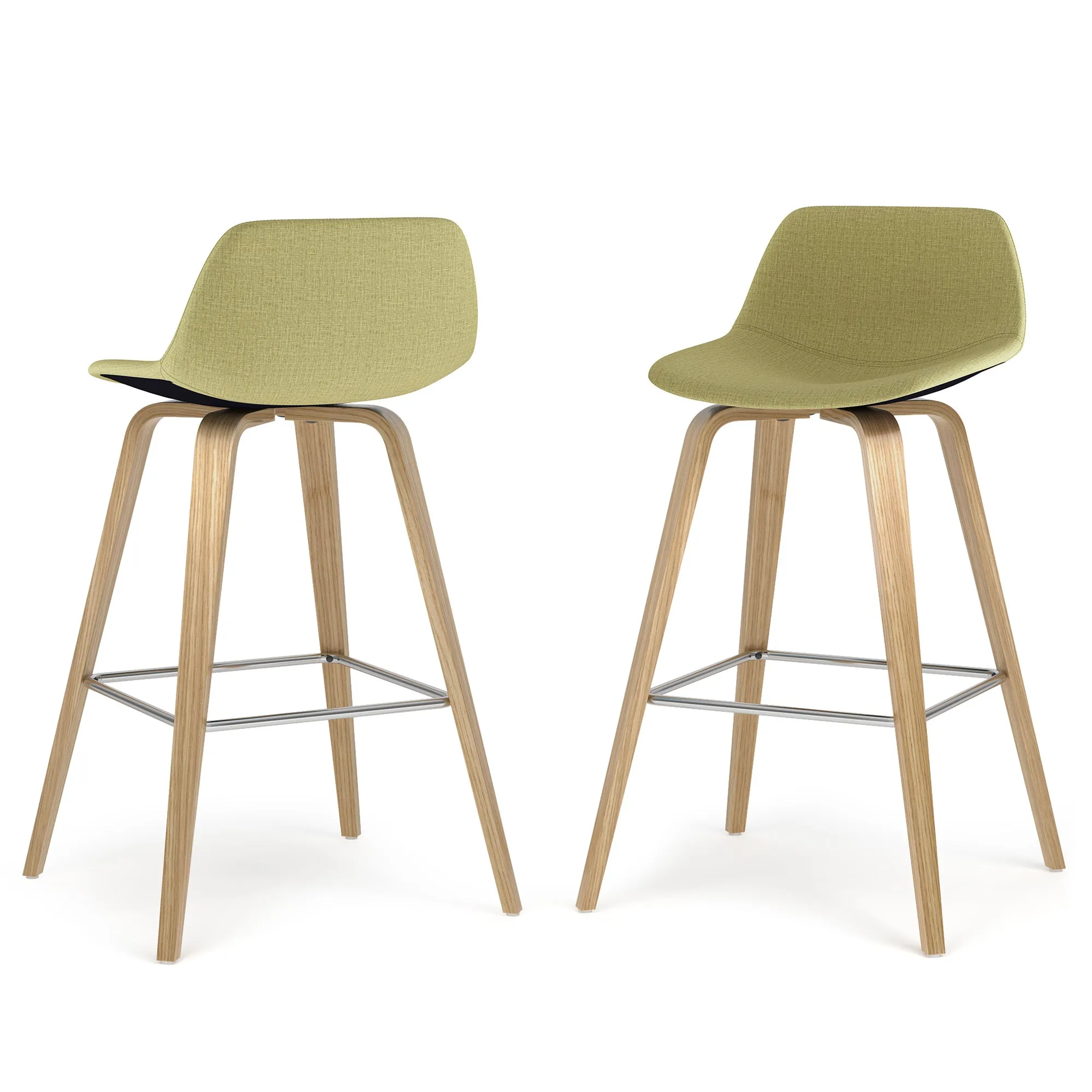 Randolph Bentwood Counter Height Stool (Set of 2) in Oak Leg Color