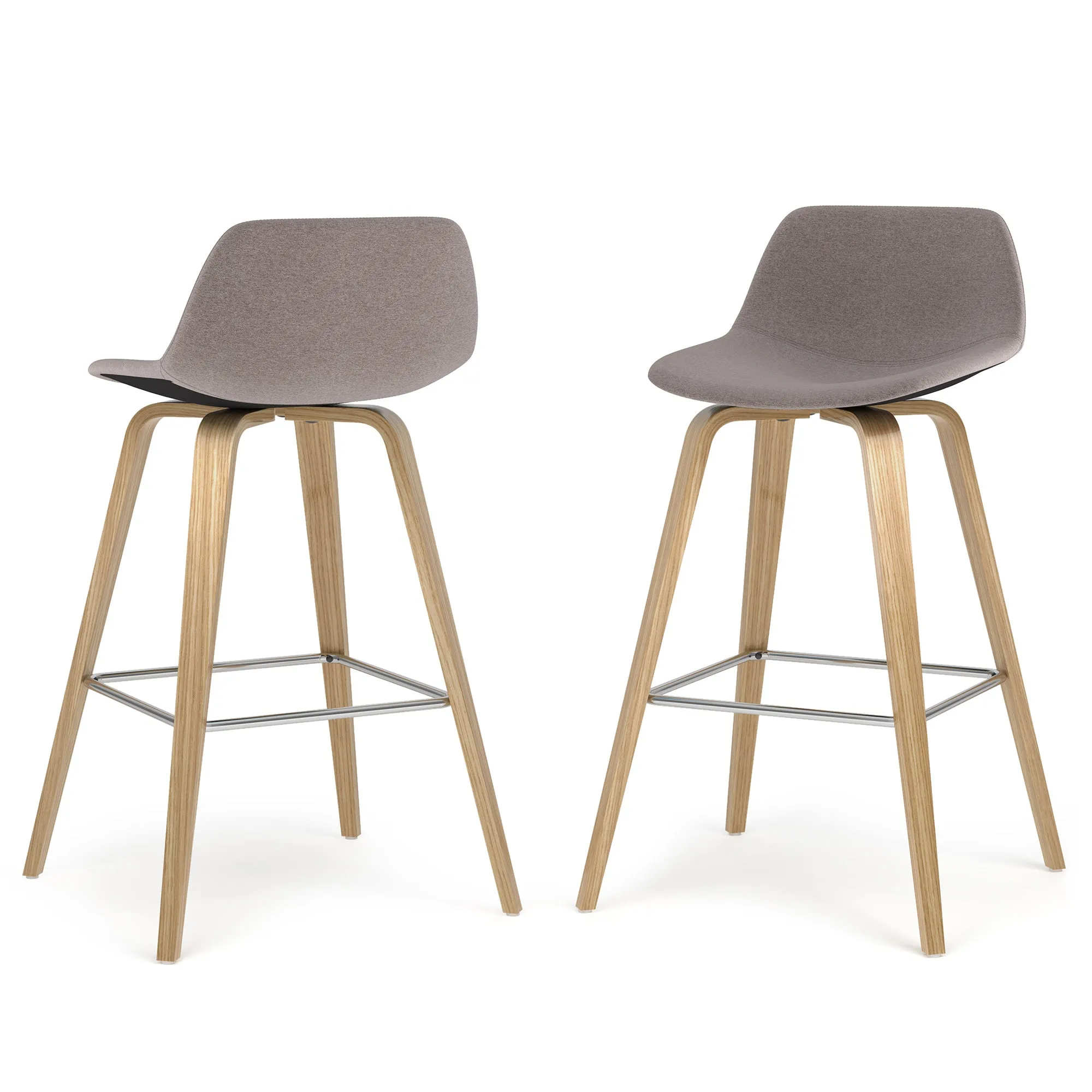 Randolph Bentwood Counter Height Stool (Set of 2) in Oak Leg Color