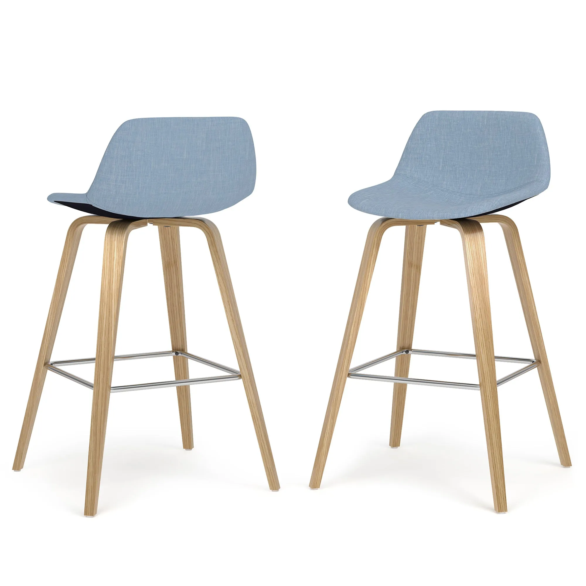 Randolph Bentwood Counter Height Stool (Set of 2) in Oak Leg Color