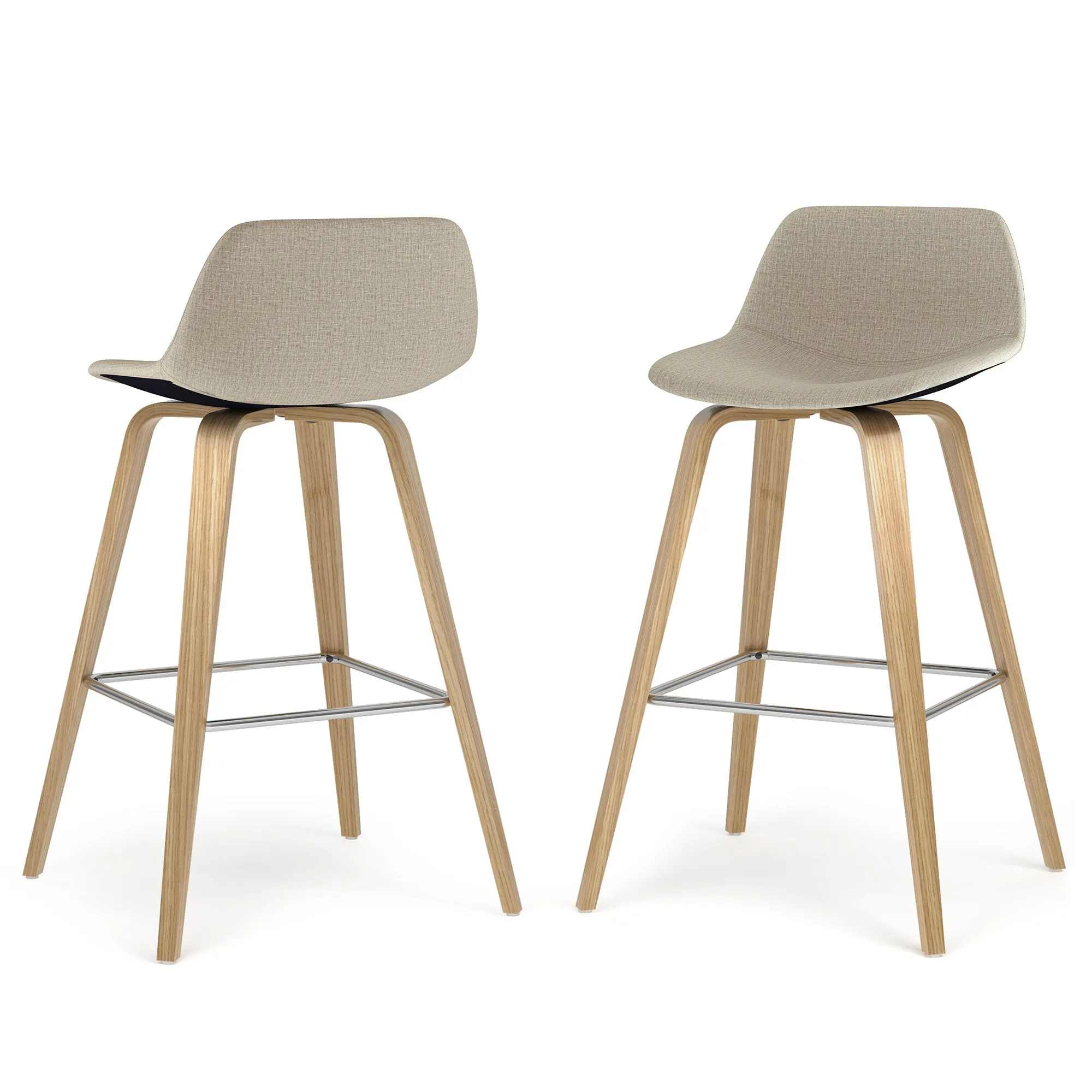 Randolph Bentwood Counter Height Stool (Set of 2) in Oak Leg Color