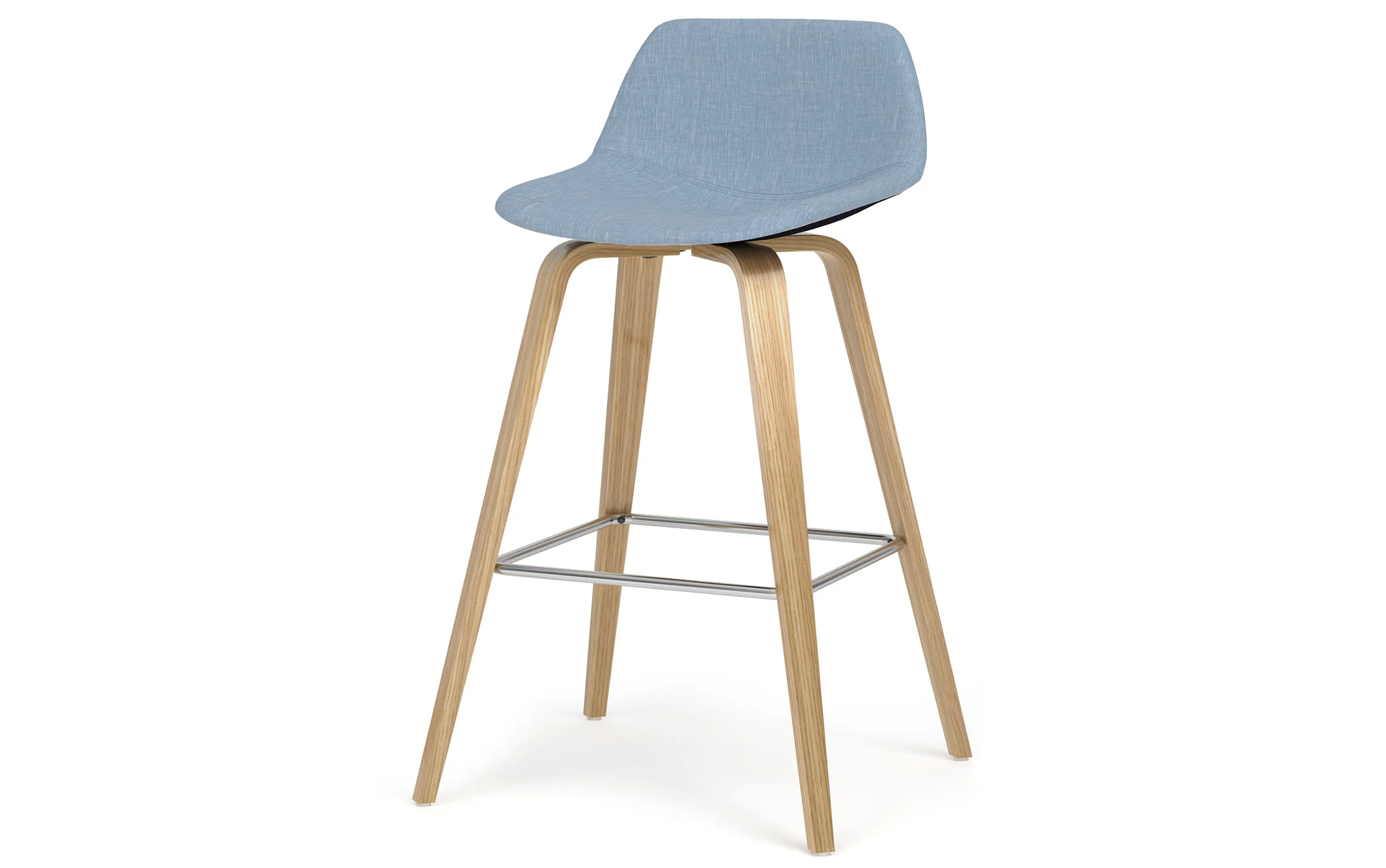 Randolph Bentwood Counter Height Stool (Set of 2) in Oak Leg Color