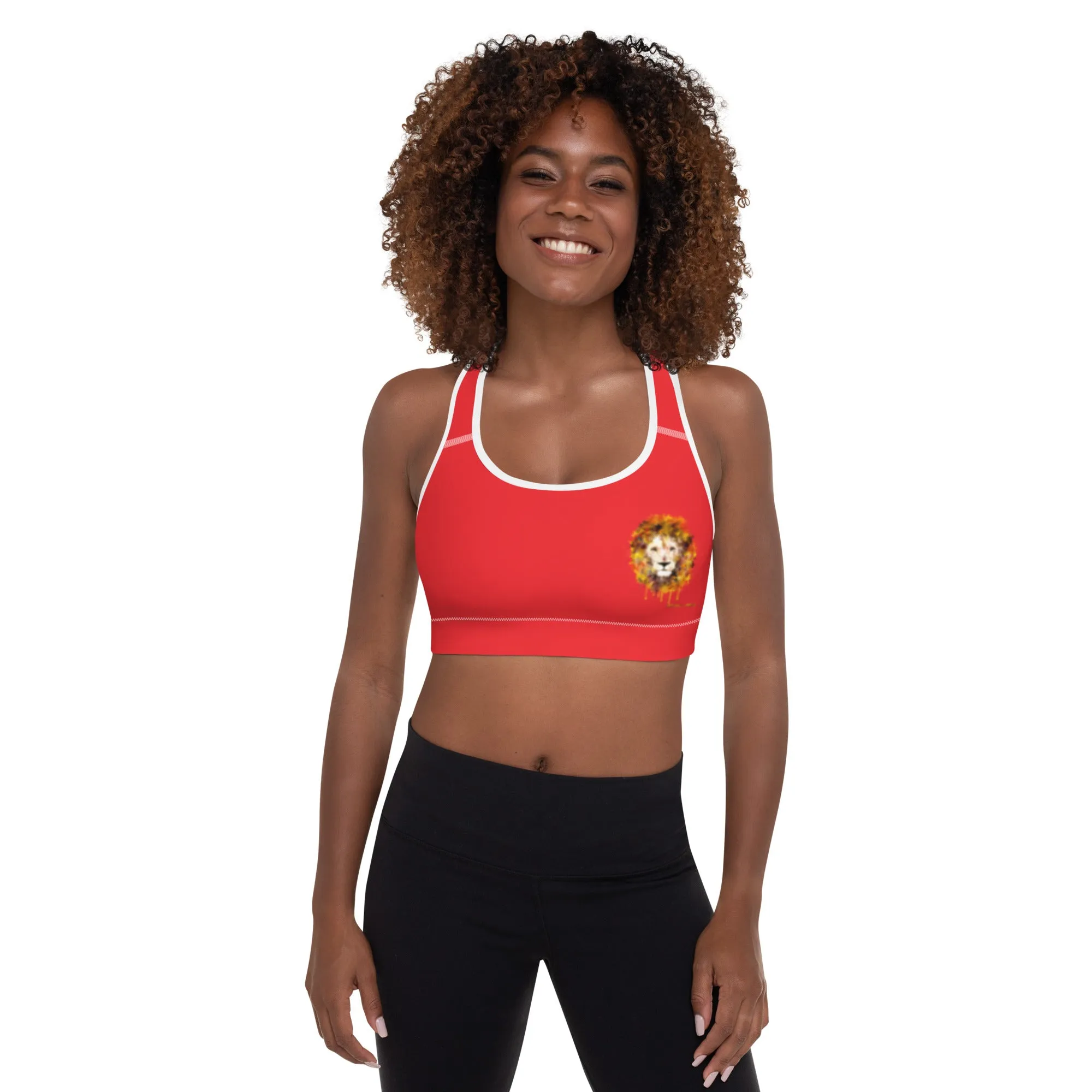 Red Sports Bra