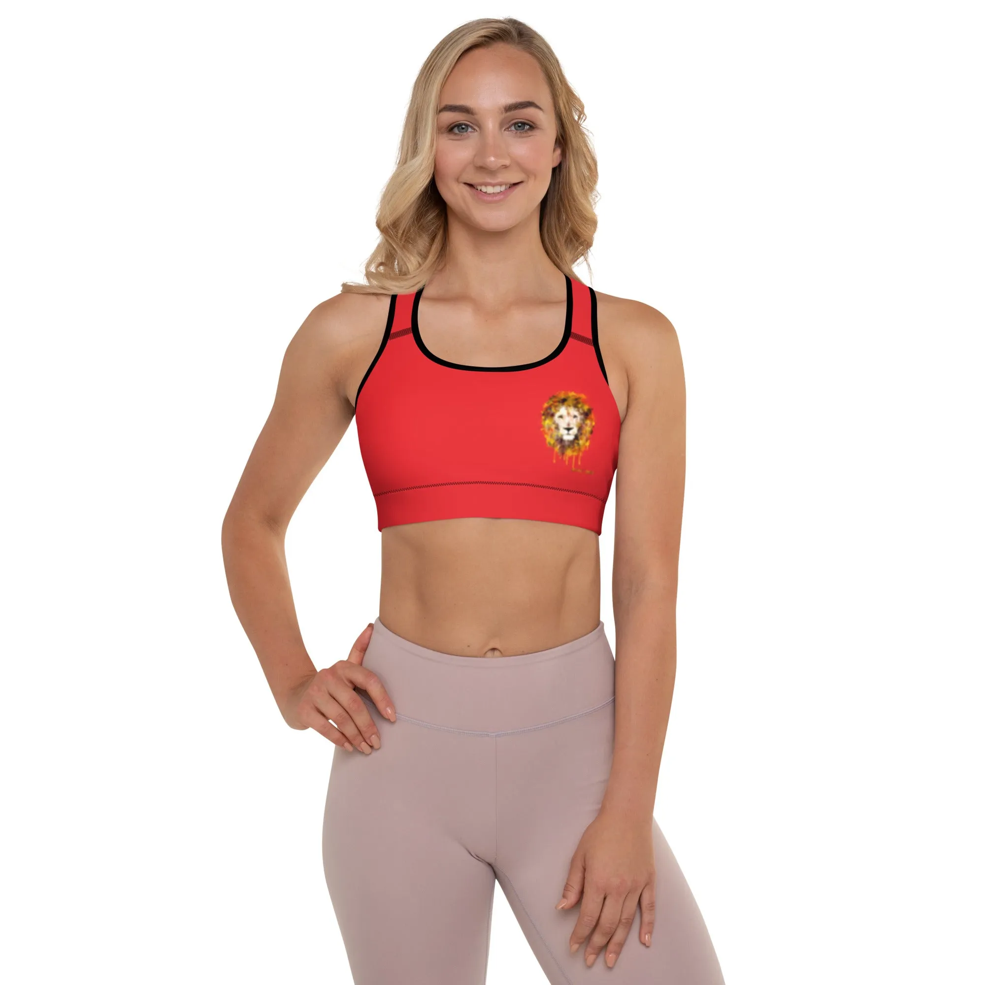 Red Sports Bra