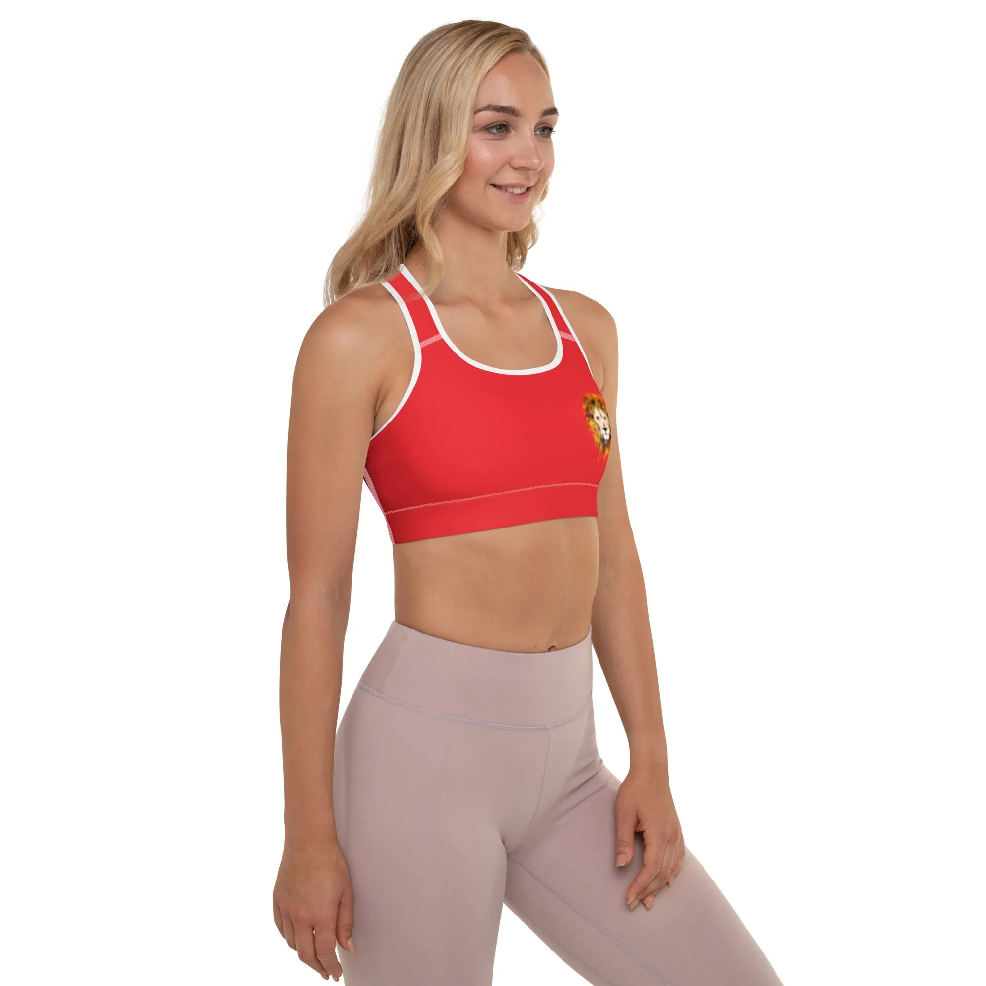 Red Sports Bra
