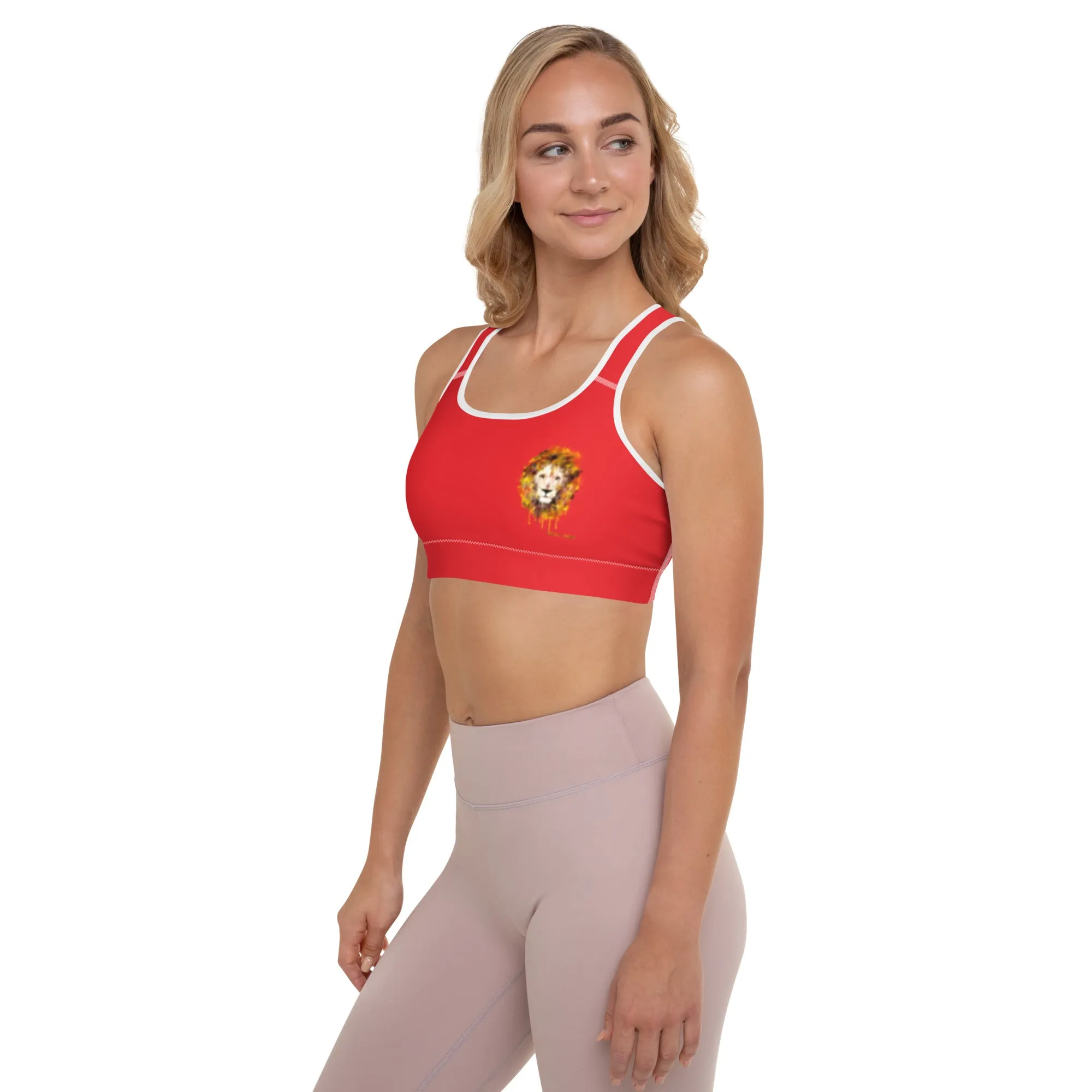 Red Sports Bra