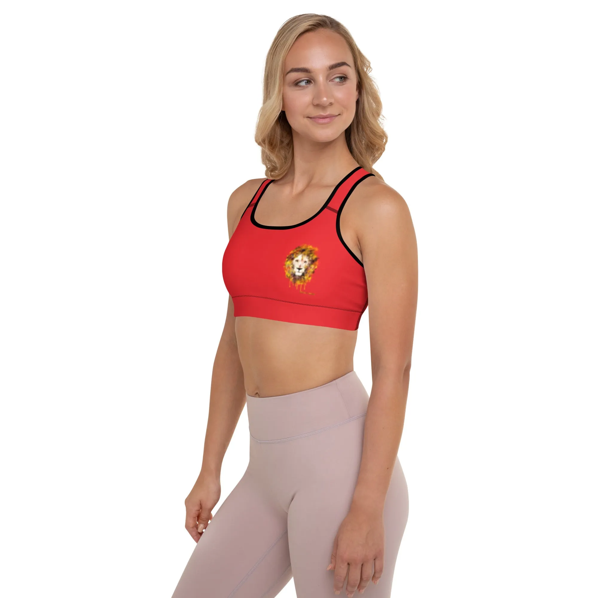 Red Sports Bra