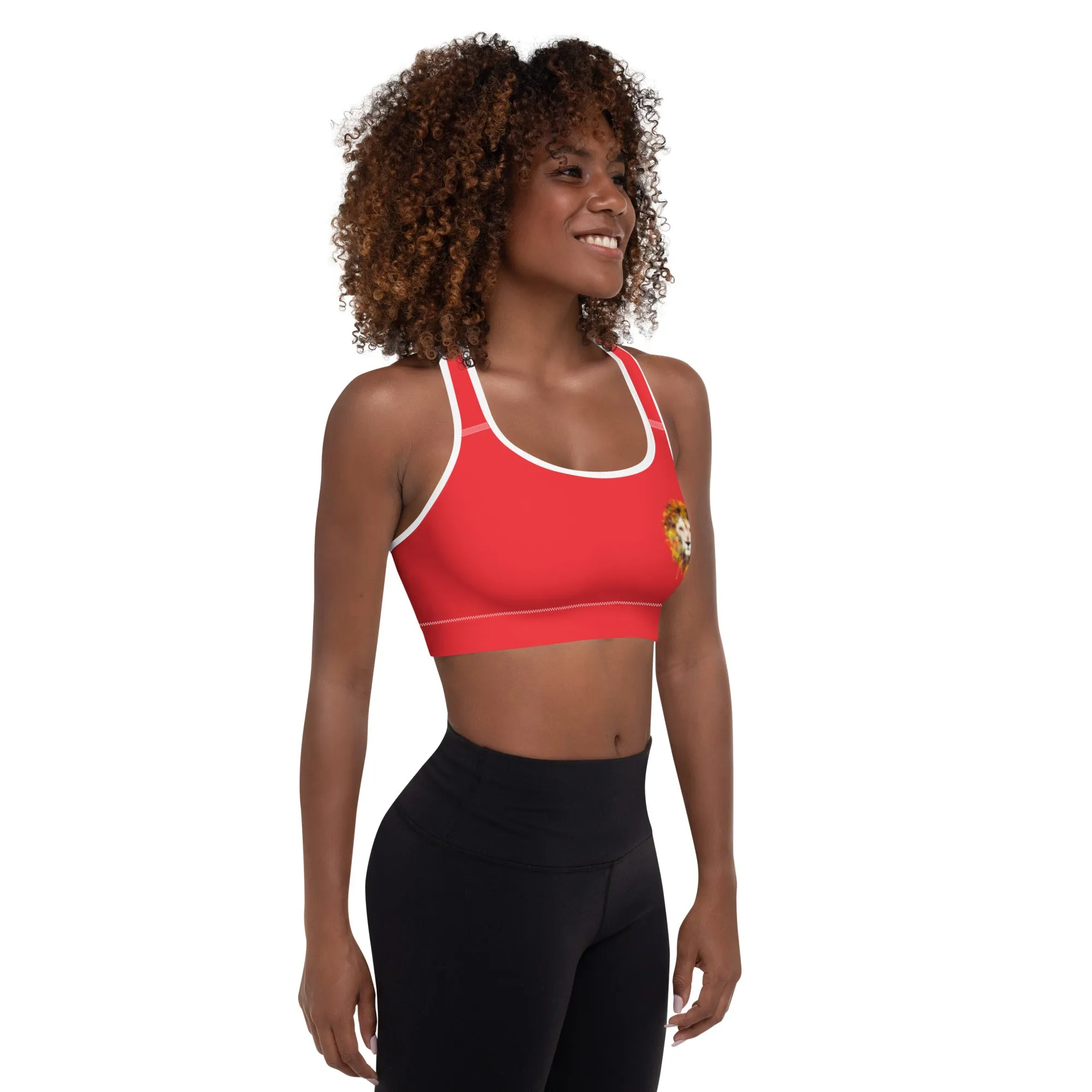 Red Sports Bra
