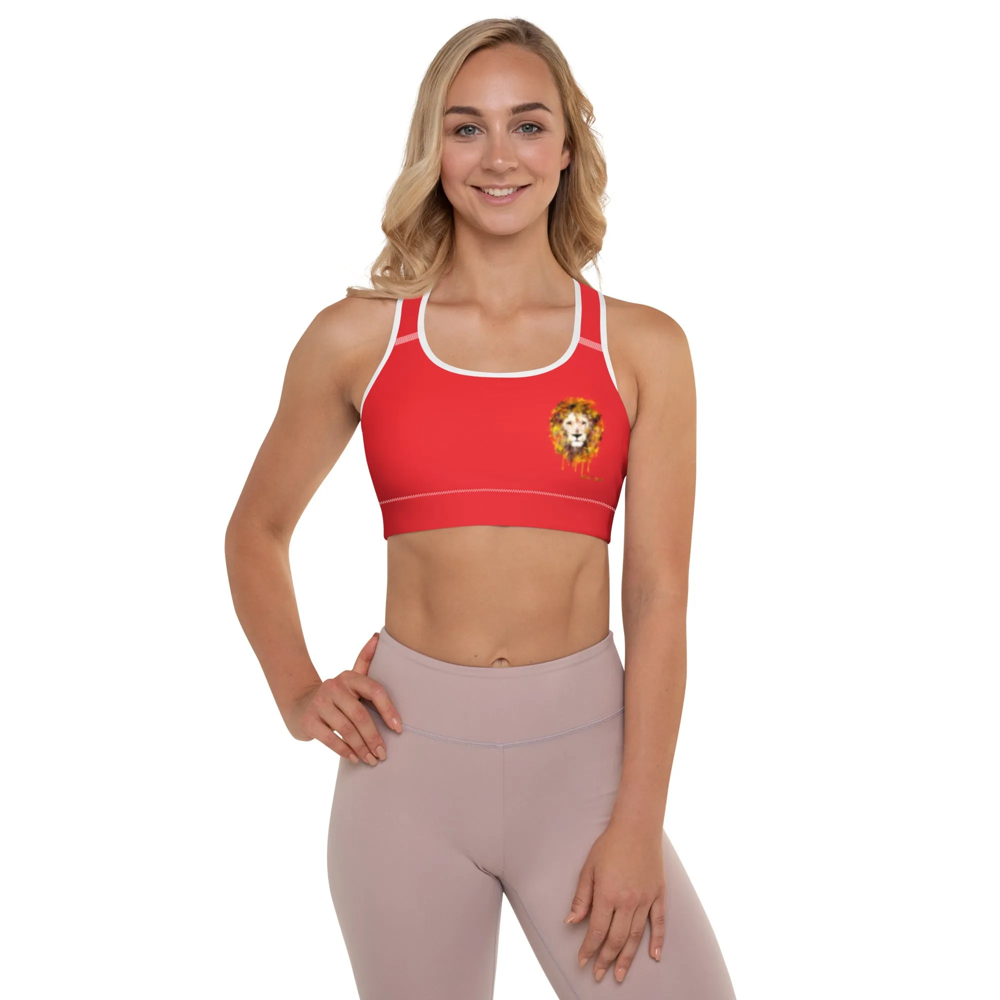 Red Sports Bra
