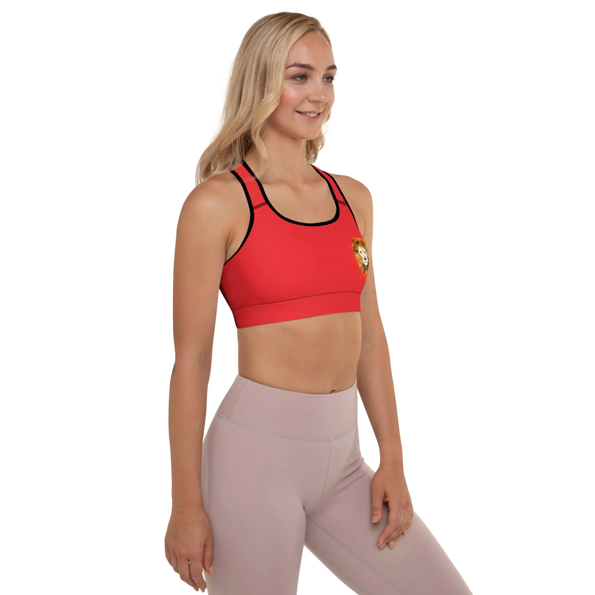 Red Sports Bra