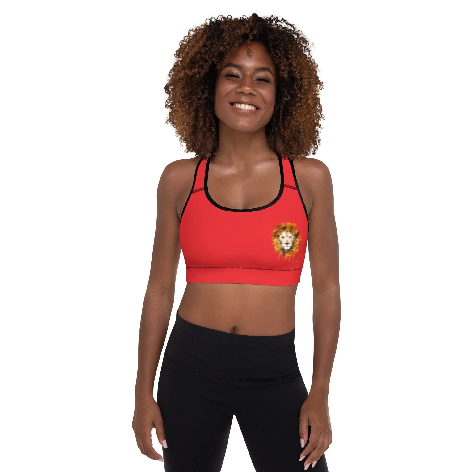 Red Sports Bra