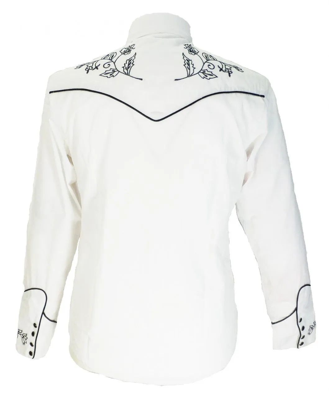 Redstar Rodeo White/Black Western Cowboy Vintage/Retro Shirts