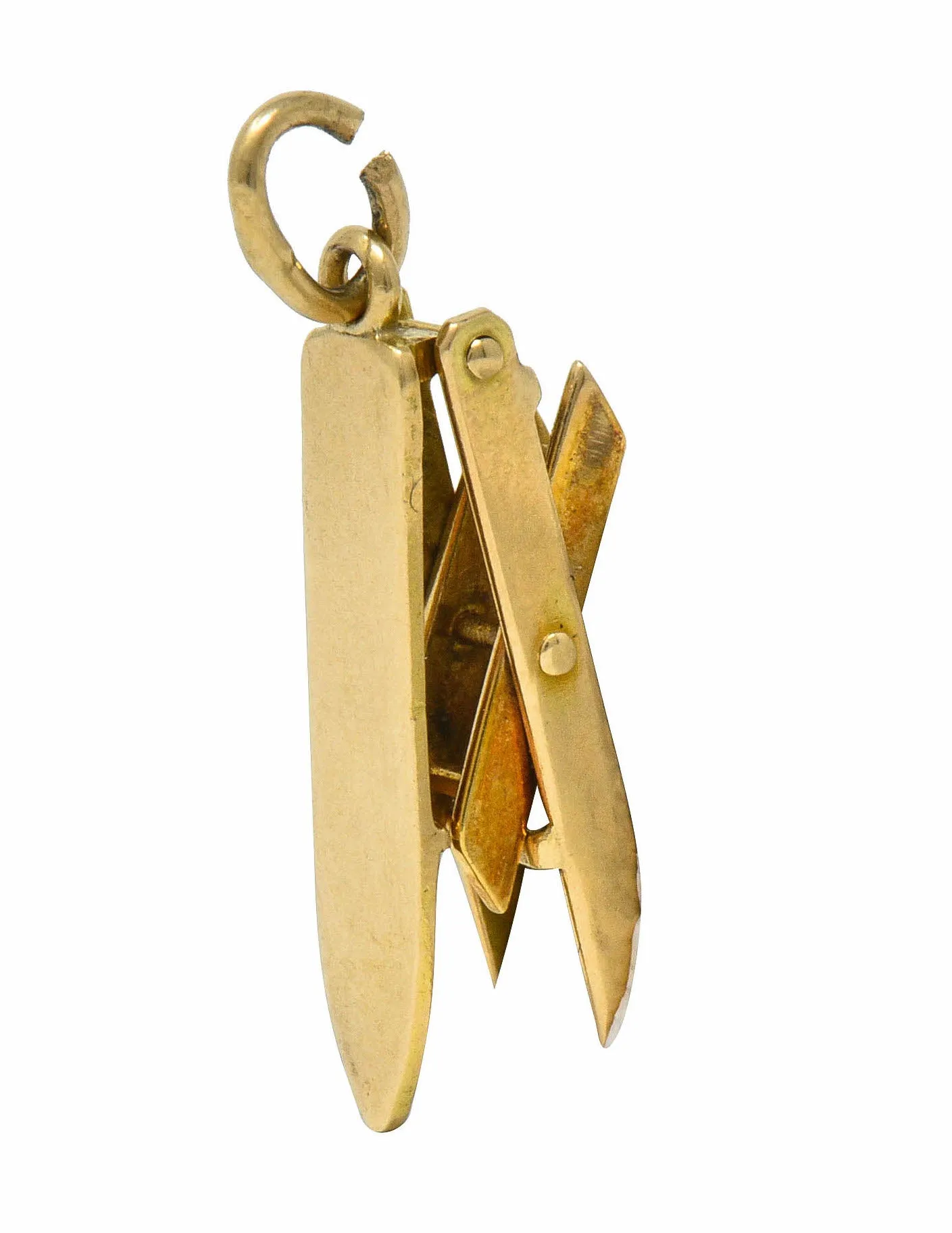 Retro 14 Karat Gold Collapsible Ironing Board Charm