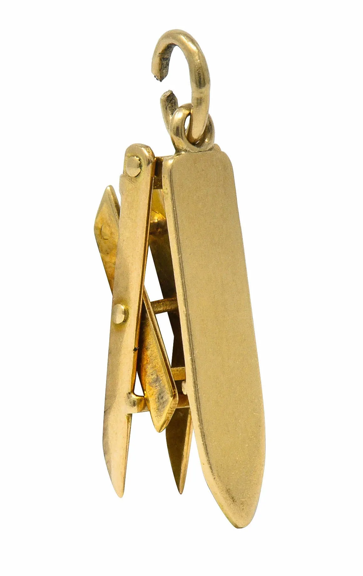 Retro 14 Karat Gold Collapsible Ironing Board Charm