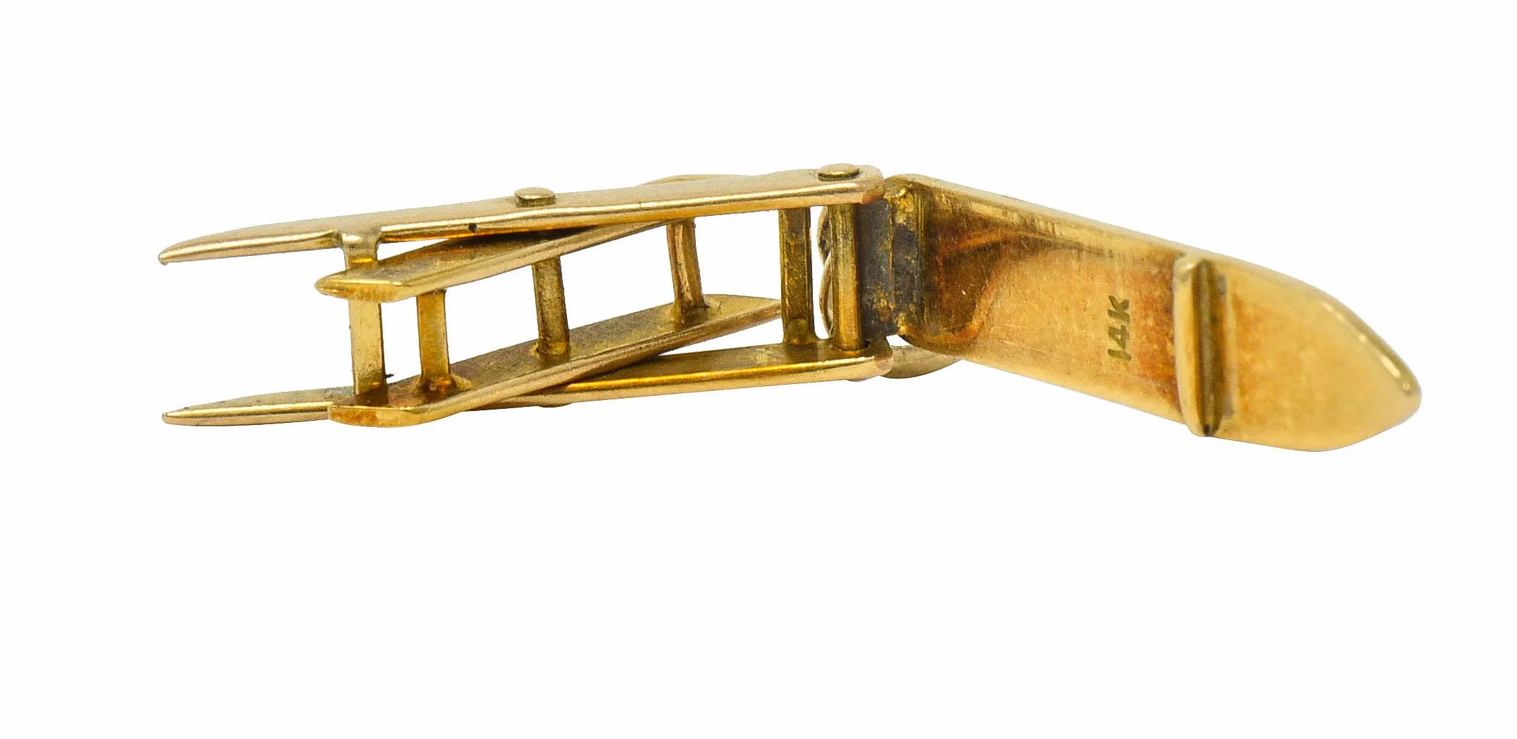Retro 14 Karat Gold Collapsible Ironing Board Charm