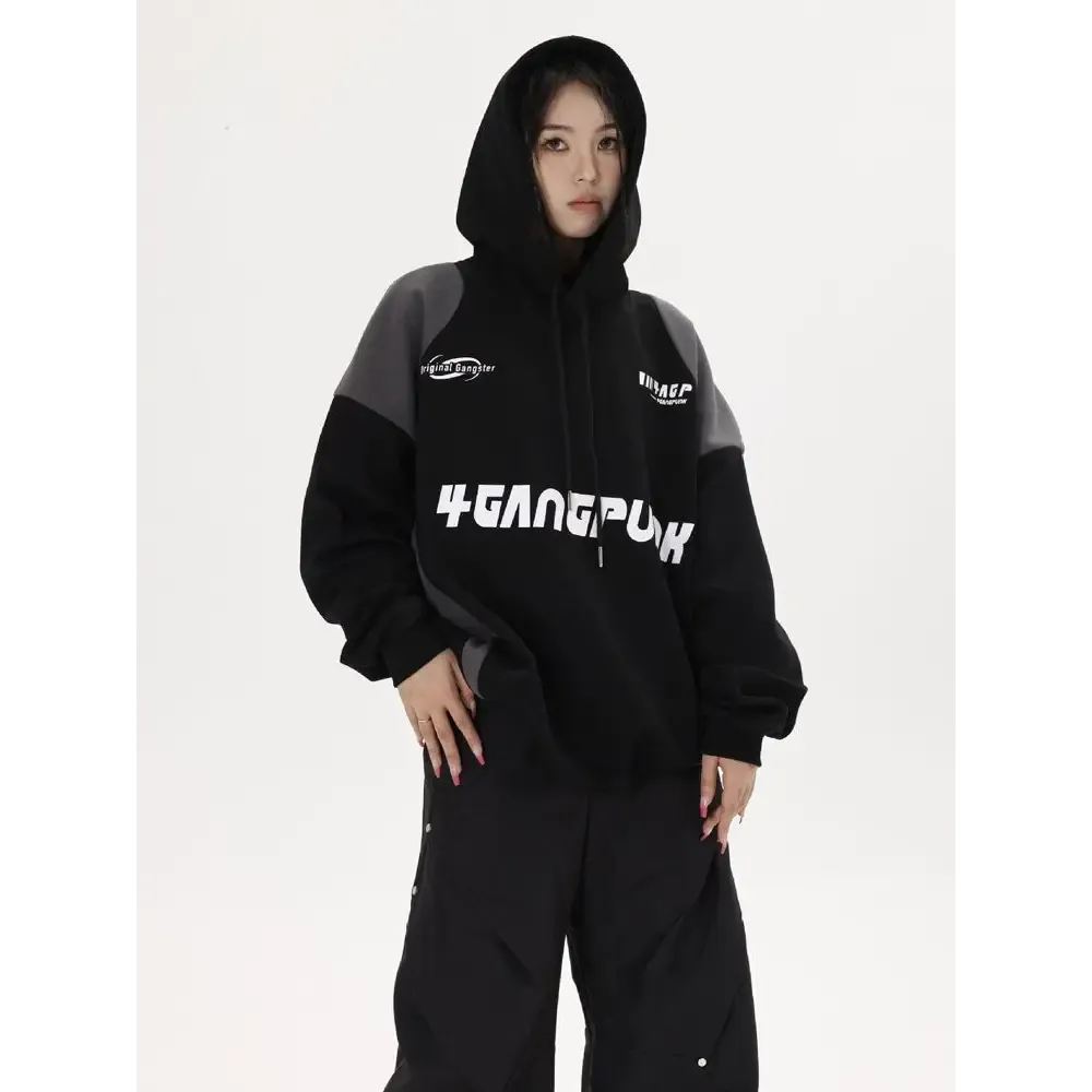 Retro Sports Hoodie - Must-Have Item for Avant-Garde Fashion