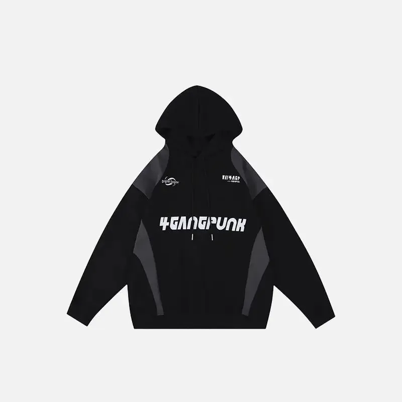 Retro Sports Hoodie - Must-Have Item for Avant-Garde Fashion