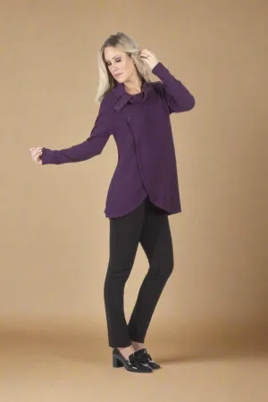 Ribbed Cross Front Tunic