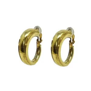 Round Hoop Clip Earrings