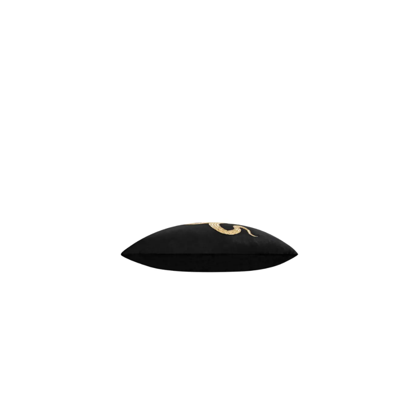 SAFARA SNAKE BLACK GOLD PILLOW