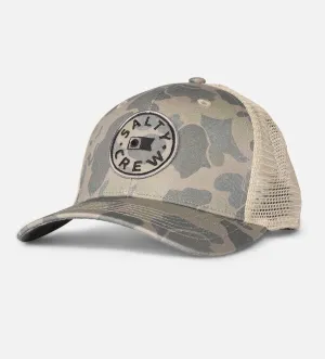 Salty Crew - Watermark Retro Trucker - Sand Camo