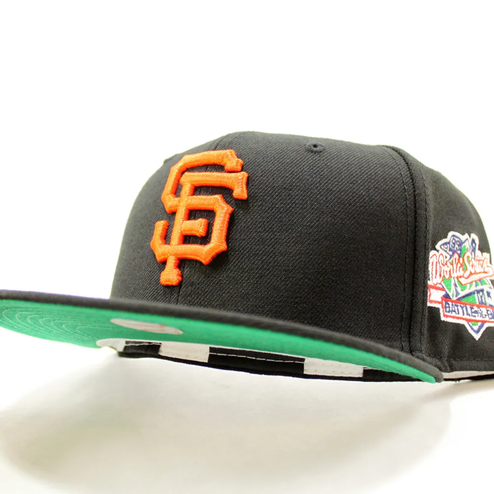 San Francisco Giants 1989 World Series Battle of The Bay New Era 59Fifty Fitted Hat (Black Green Under Brim)