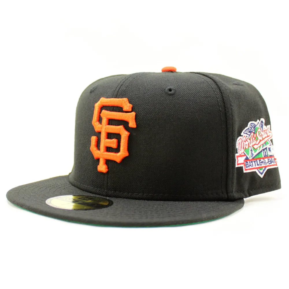 San Francisco Giants 1989 World Series Battle of The Bay New Era 59Fifty Fitted Hat (Black Green Under Brim)