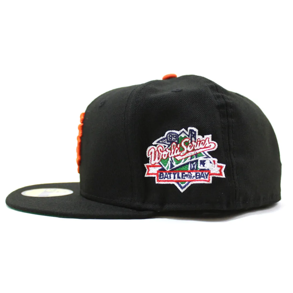 San Francisco Giants 1989 World Series Battle of The Bay New Era 59Fifty Fitted Hat (Black Green Under Brim)