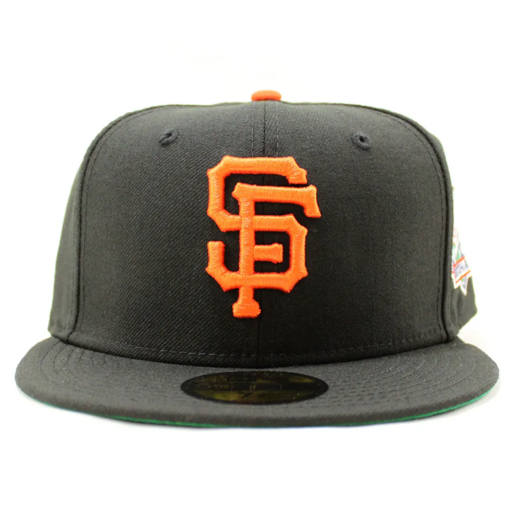 San Francisco Giants 1989 World Series Battle of The Bay New Era 59Fifty Fitted Hat (Black Green Under Brim)