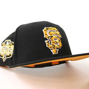 San Francisco Giants TIGERFILL  New Era 59Fifty Fitted Hat (Black Orange Under Brim)