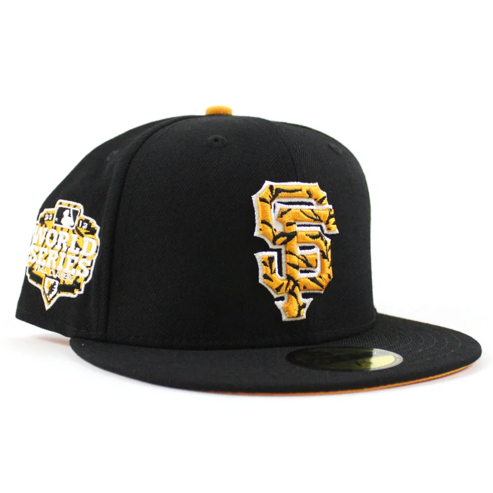 San Francisco Giants TIGERFILL  New Era 59Fifty Fitted Hat (Black Orange Under Brim)