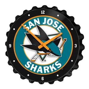 San Jose Sharks: Bottle Cap Wall Clock